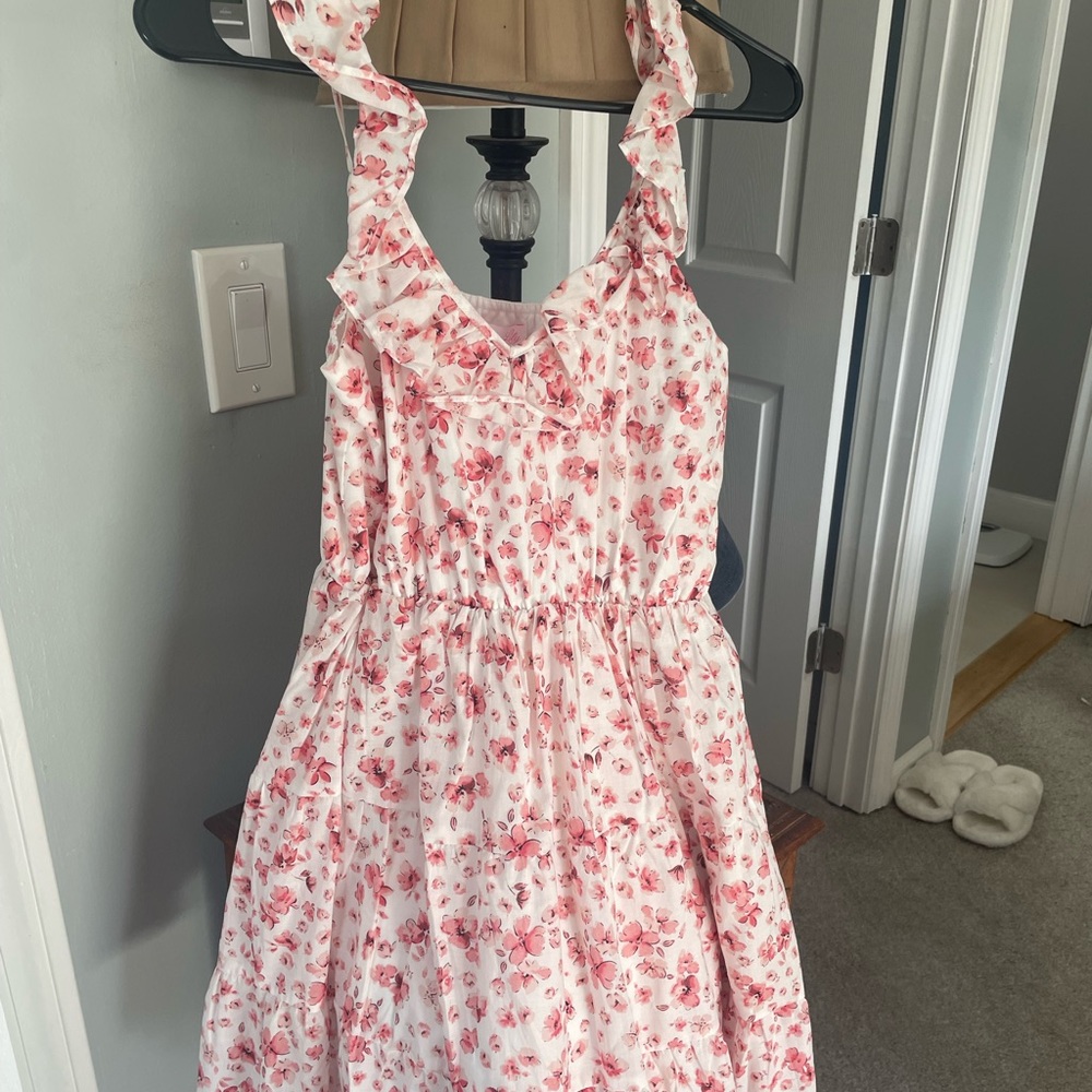 Pink floral pink Lilly summer dress